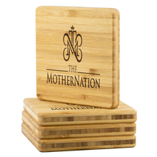 Load image into Gallery viewer, The MotherNation Bamboo Coasters
